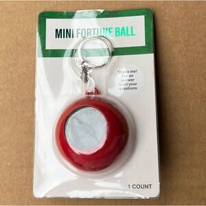 Mini Fortune Telling Ball Portable Keychain Novelty Toy Gift Ask a Question